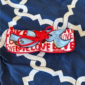 Brighton Red and Blue Love Design Pouch